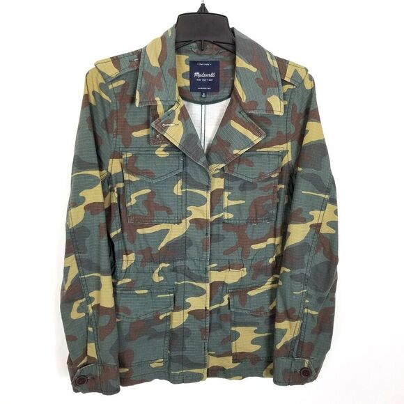 Madewell Womens  Outbound Camo Utility Jacket Size M  Ripstop  Urban Streetwear - Picture 1 of 3